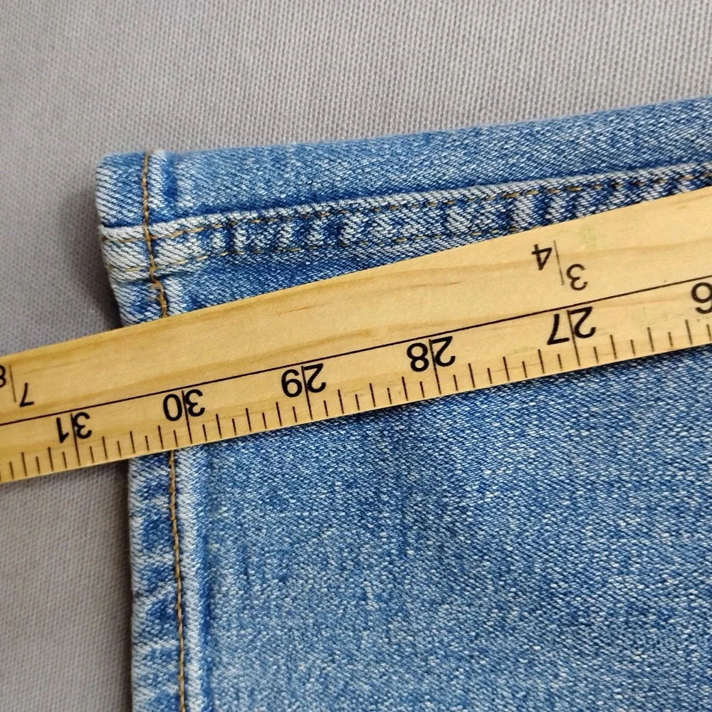 Denizen from Levi's 285 Relaxed Fit Jeans Mens 42x30 Light Wash Blue Denim